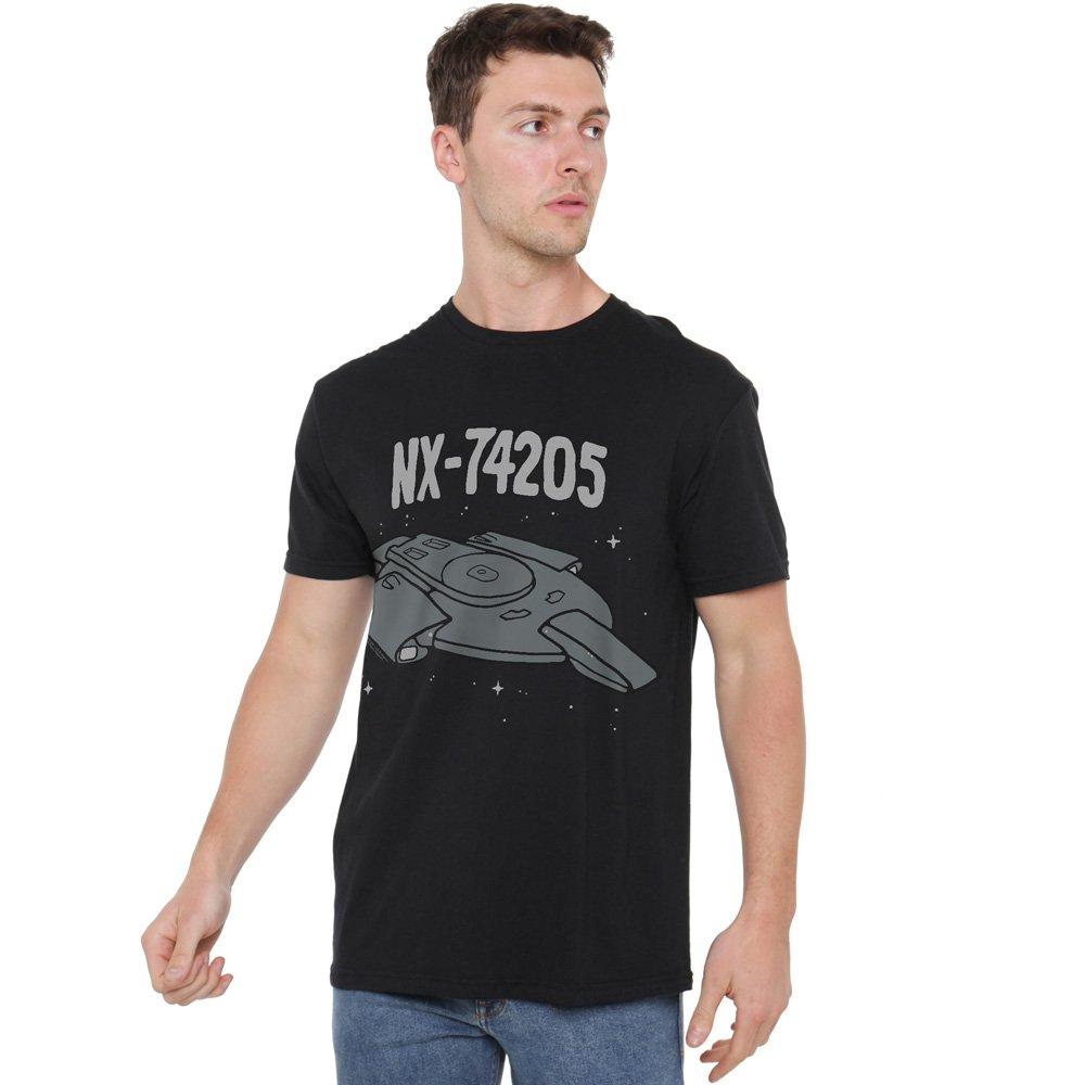 Black - Star Trek - Star Trek The Defiant T Shirt Black - 1