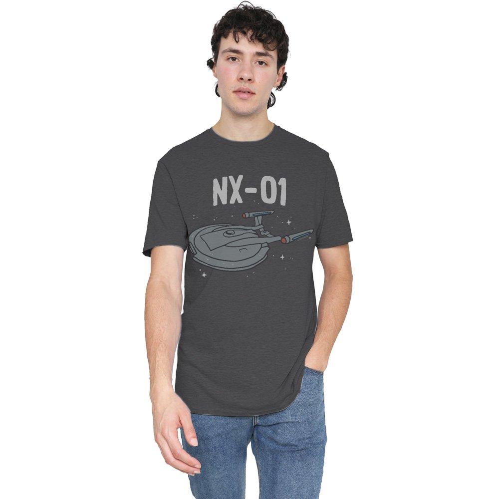 Charcoal - Star Trek - Star Trek The Og Nx Class-Uk Heather-Charcoal - 1