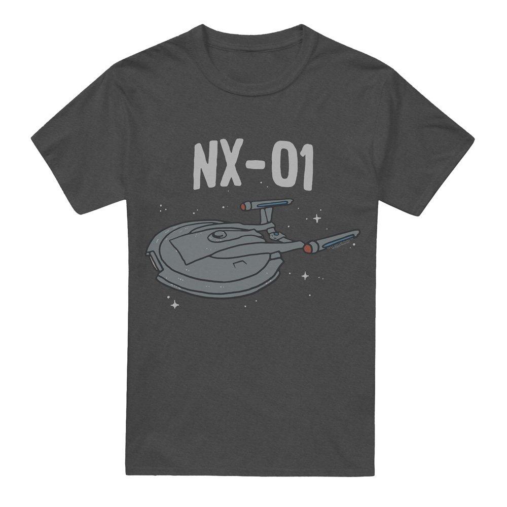 Charcoal - Star Trek - Star Trek The Og Nx Class-Uk Heather-Charcoal - 4