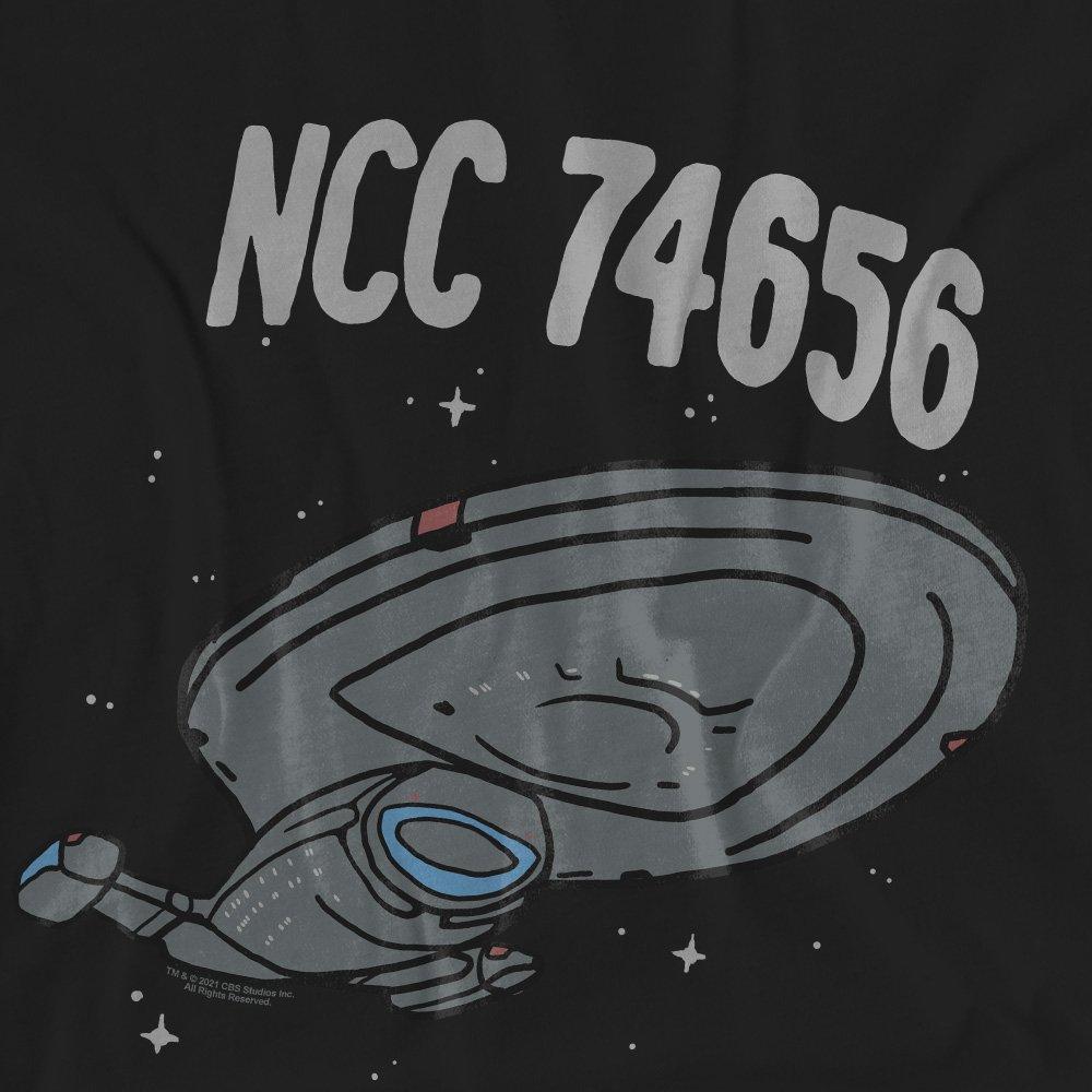 Black - Star Trek - Star Trek The Intrepid Class T-Shirt Black - 2