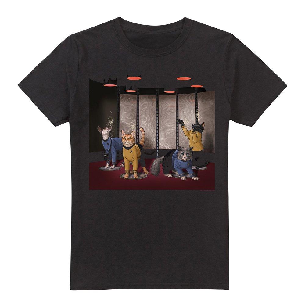 Black - Star Trek - Star Trek Beam Meow Up T Shirt Black - 4