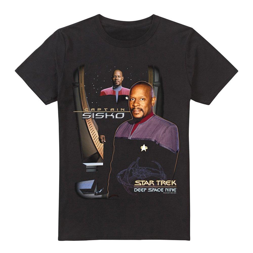 Black - Star Trek - Star Trek Captain Sisko Unisex T Shirt Black - 4