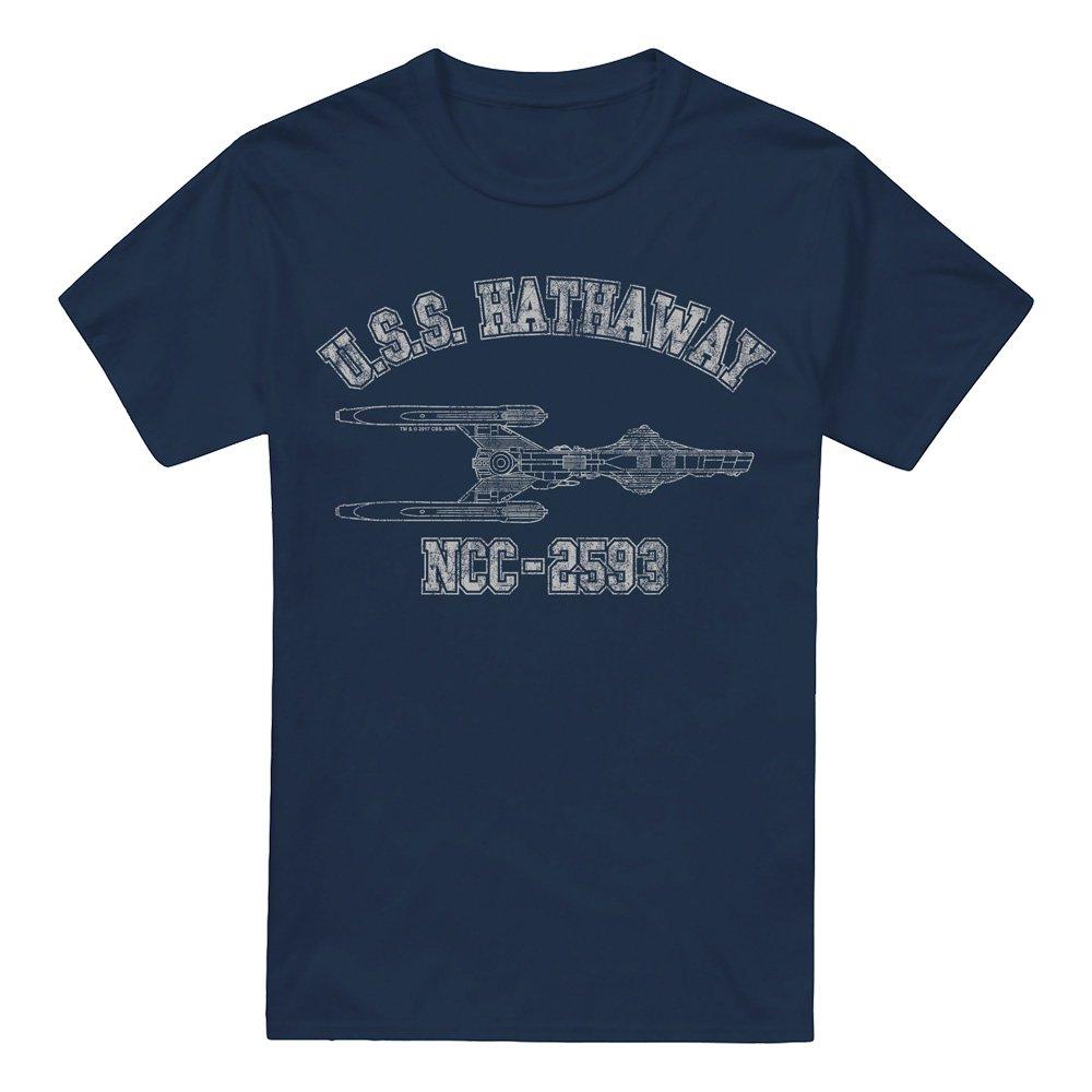 Navy - Star Trek - Star Trek Hathaway Athletic Unisex T Shirt Navy - 4