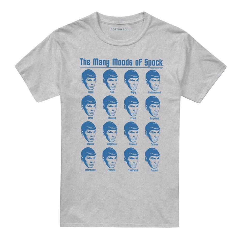 Blue - Star Trek - Star Trek Many Moods Of Spock T Shirt Carolina Bl - 4