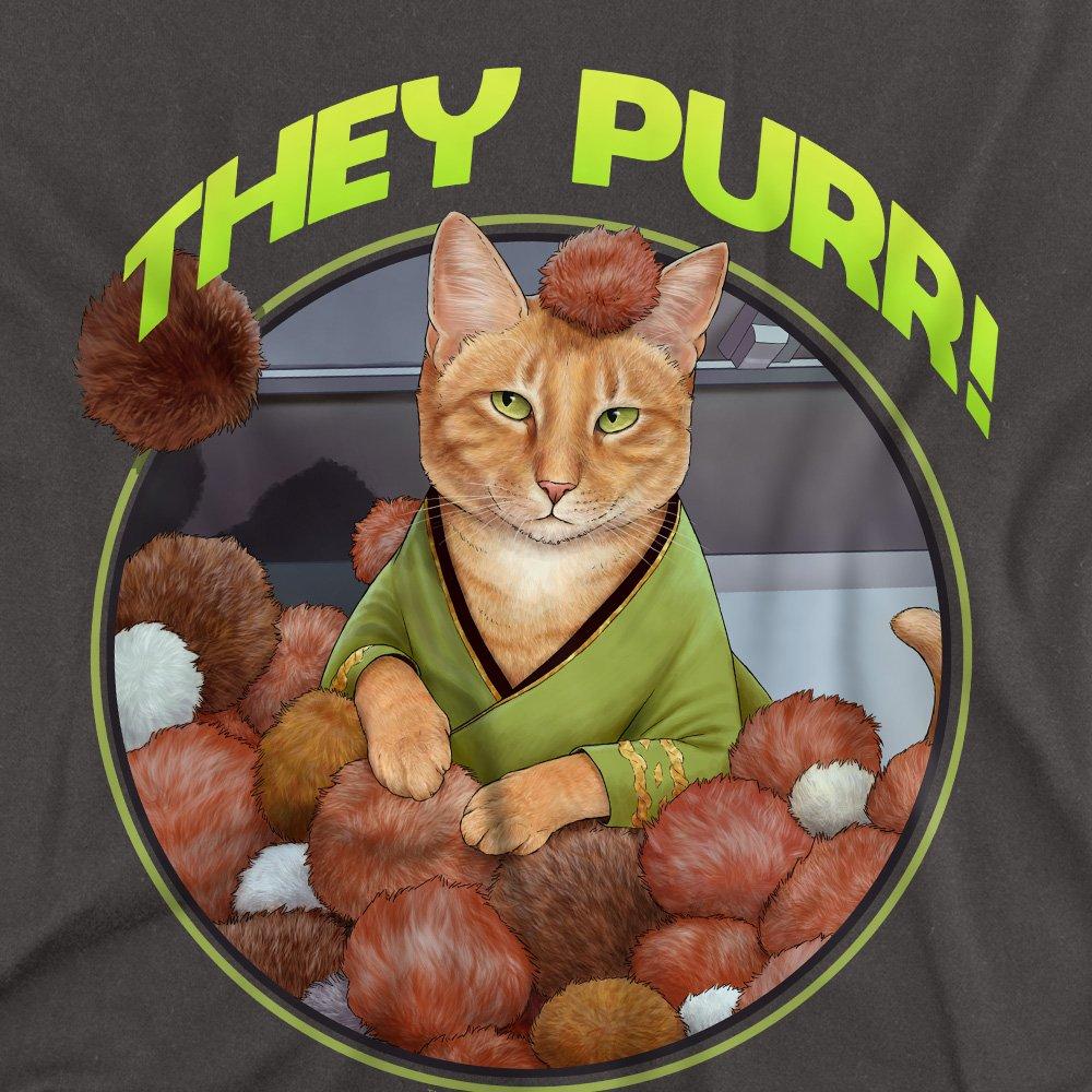 Grey - Star Trek - Star Trek The Purr Long Sleeve T-Shirt Charcoal - 2