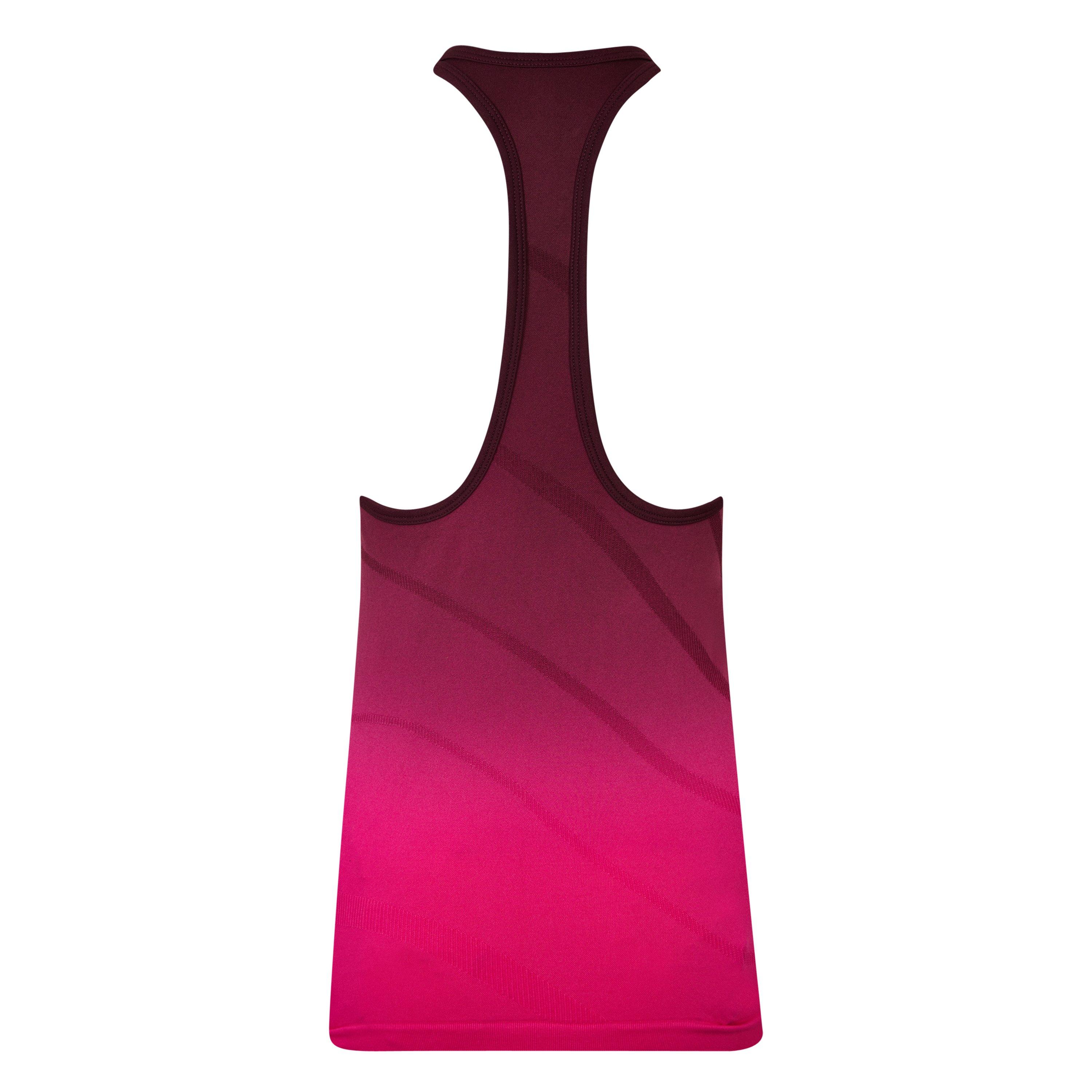 Maroon/Purpnk - Reebok - United By Fitness Seamless Performance Gym Vest - 2