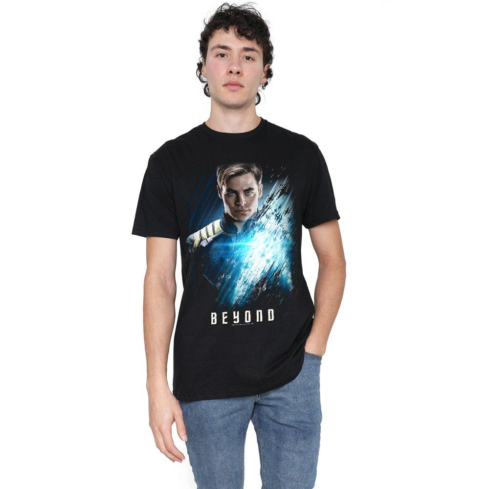 Black - Star Trek - Star Trek Beyond Kirk Poster T Shirt Black - 1