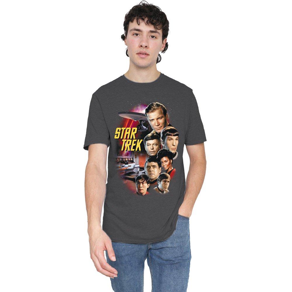 Charcoal - Star Trek - St Original The Classic Crew T-Shirt Charcoal - 1