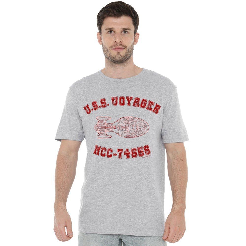Light Grey - Star Trek - Star Trek Voyager Athletic T-Shirt Athletic Heath - 1