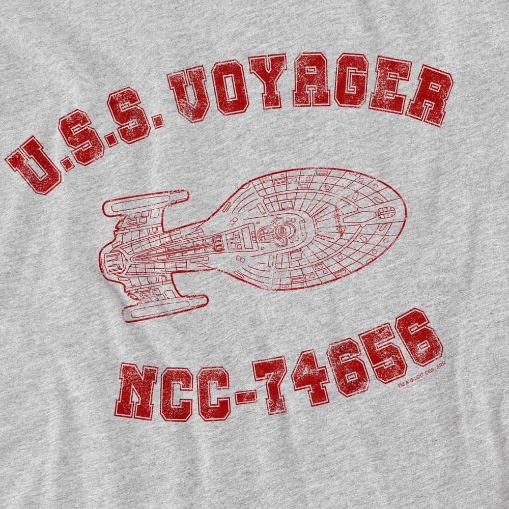 Light Grey - Star Trek - Star Trek Voyager Athletic T-Shirt Athletic Heath - 2