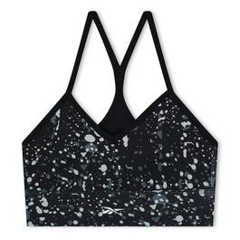 Reebok Workout Ready Printed Sports Bra Womens Low Ever