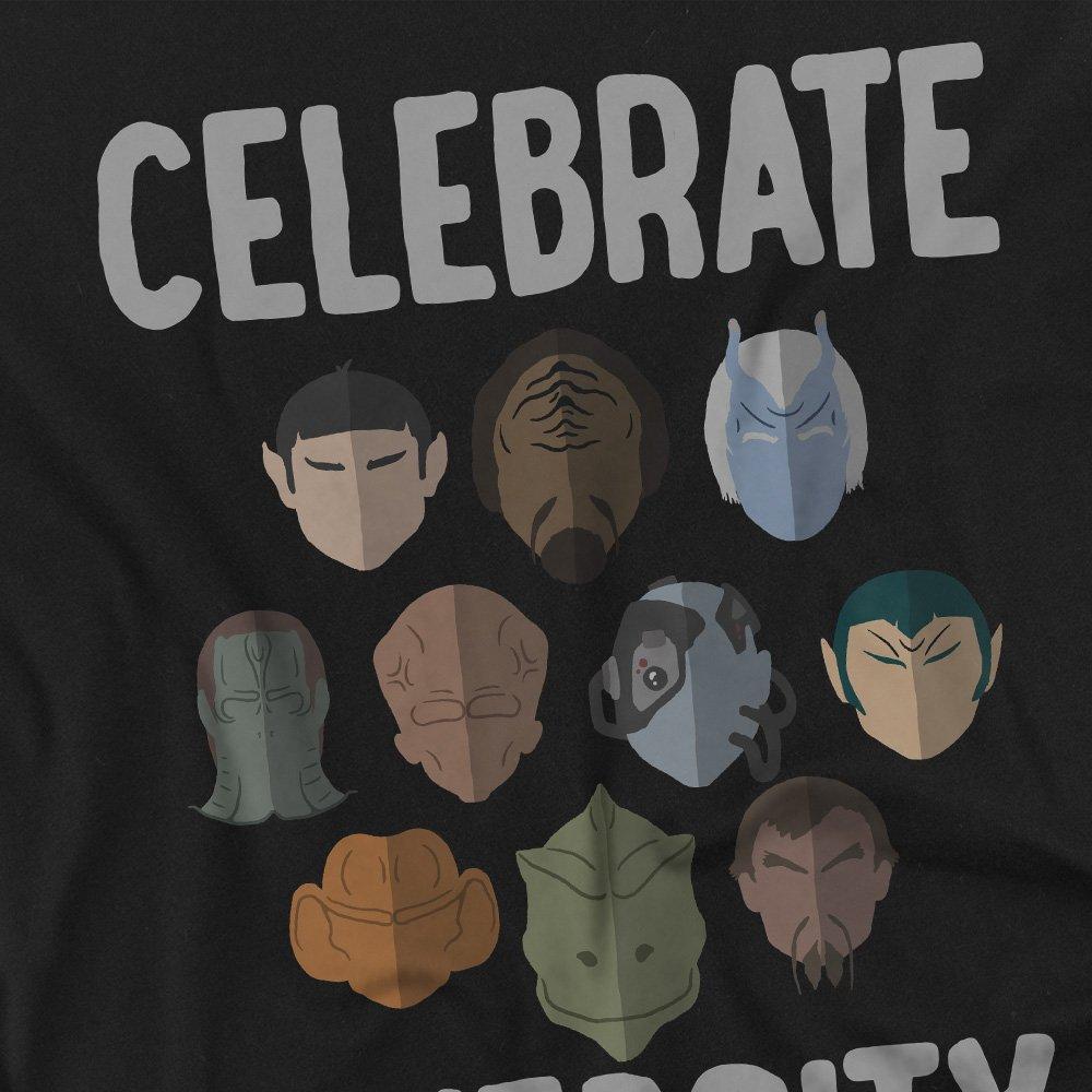 Black - Star Trek - Star Trek The Celebrate Diversity T Shirt Black - 2