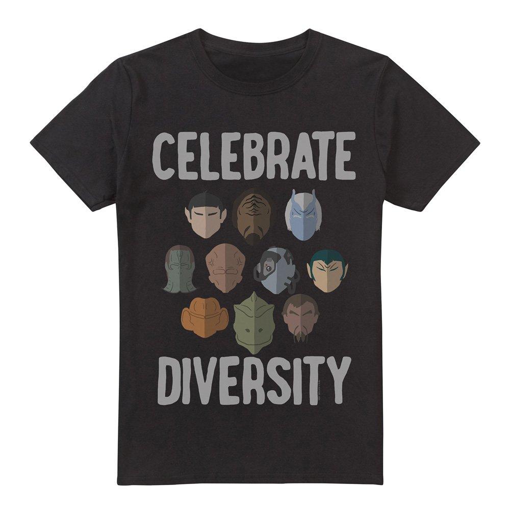 Black - Star Trek - Star Trek The Celebrate Diversity T Shirt Black - 4