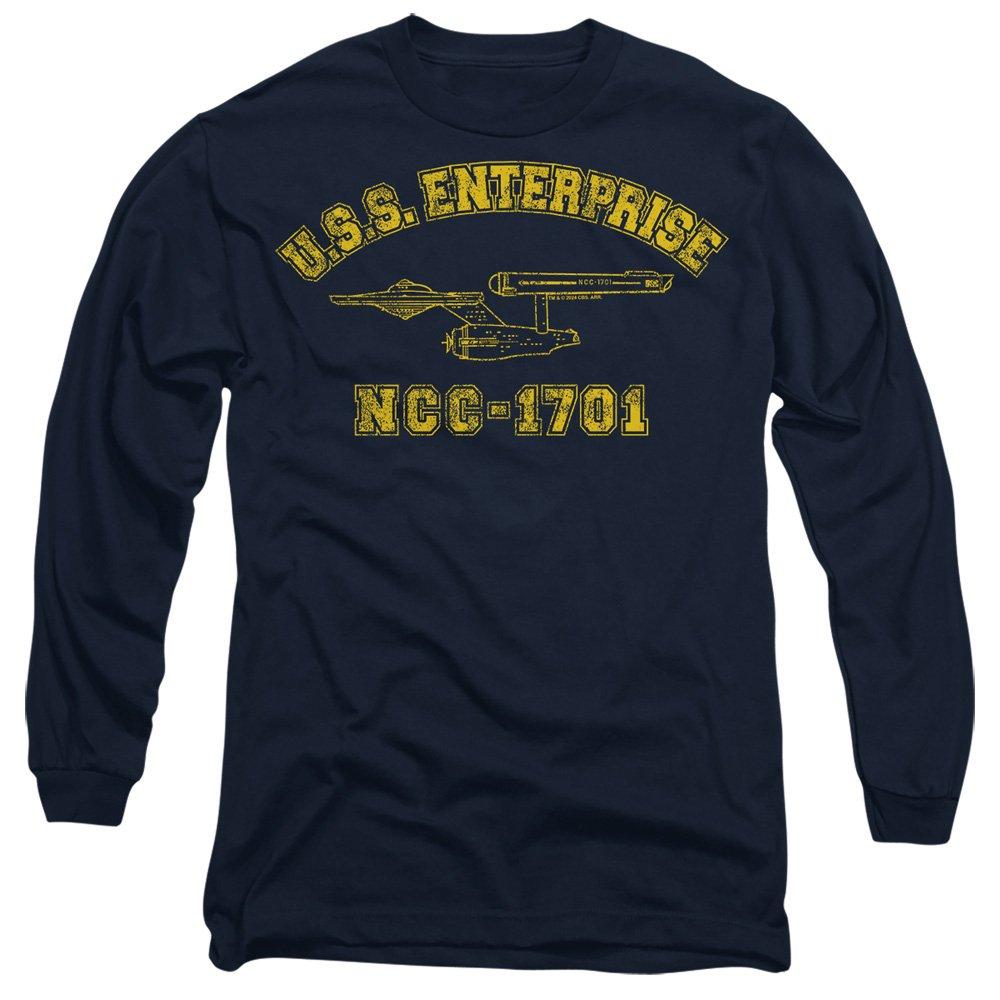 Navy - Star Trek - Star Trek Enterprise Athletic Long Sleeve T-Shirt - 1