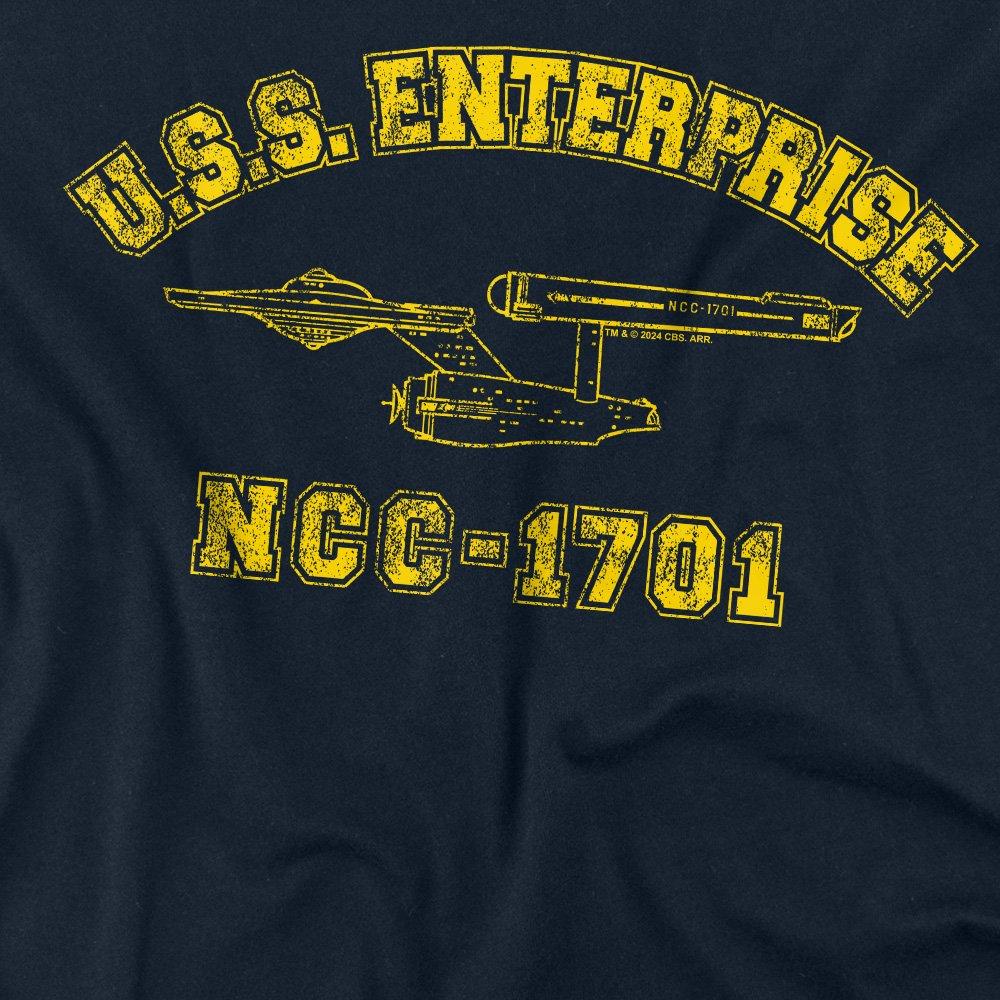 Navy - Star Trek - Star Trek Enterprise Athletic Long Sleeve T-Shirt - 2