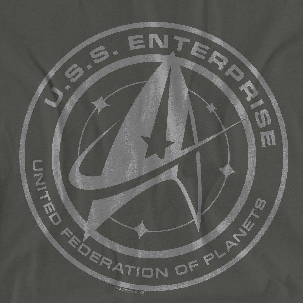 Charcoal - Star Trek - Star Trek Discovery Enterprise Crest Ladies T Shir - 2