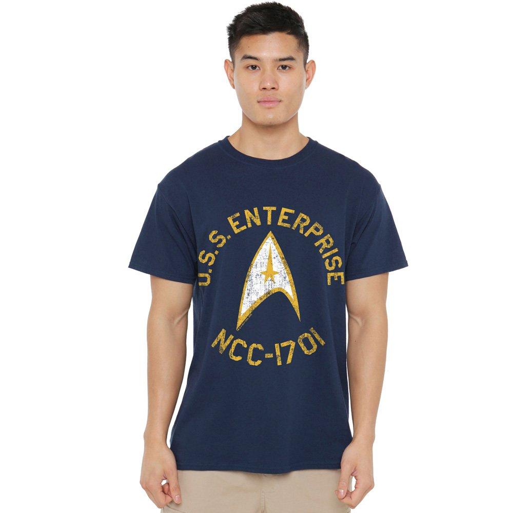 Navy - Star Trek - Star Trek Collegiate T-Shirt Navy - 1