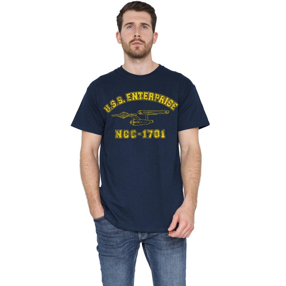 Navy - Star Trek - Star Trek Enterprise Athletic T Shirt Navy - 1