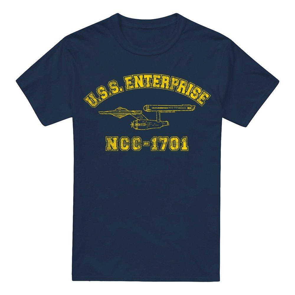 Navy - Star Trek - Star Trek Enterprise Athletic T Shirt Navy - 4