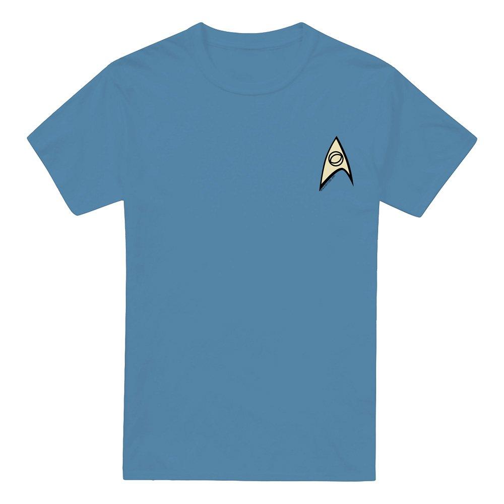 Blue - Star Trek - Star Trek Science Uniform W Foil T Shirt Carolina - 4