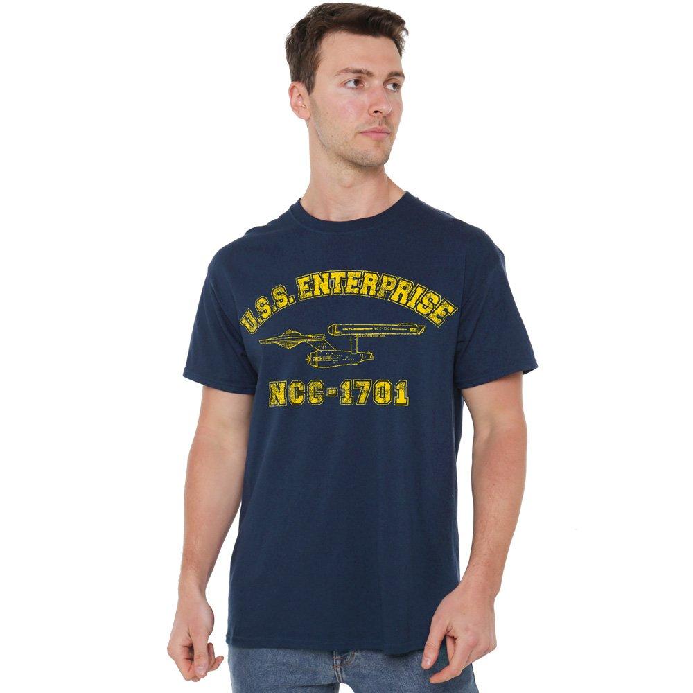 Star Trek Men's Enterprise Athletic T-Shirt Navy - 3XL