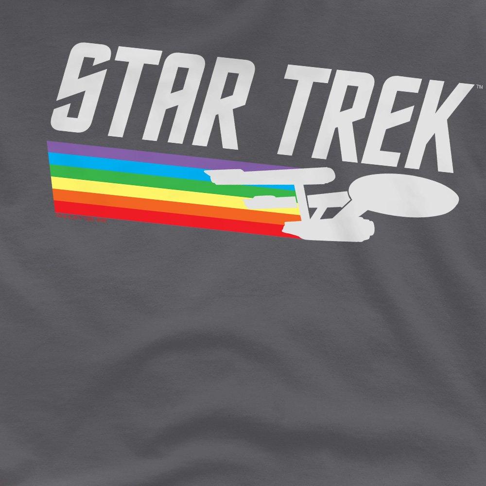 Charcoal - Star Trek - Star Trek Rainbow Trail T-Shirt Charcoal - 2