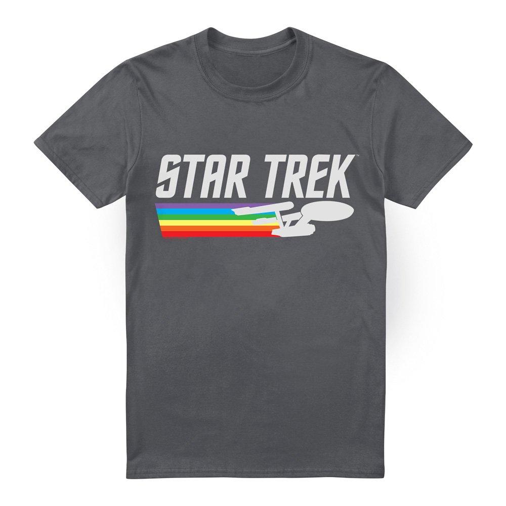 Charcoal - Star Trek - Star Trek Rainbow Trail T-Shirt Charcoal - 4