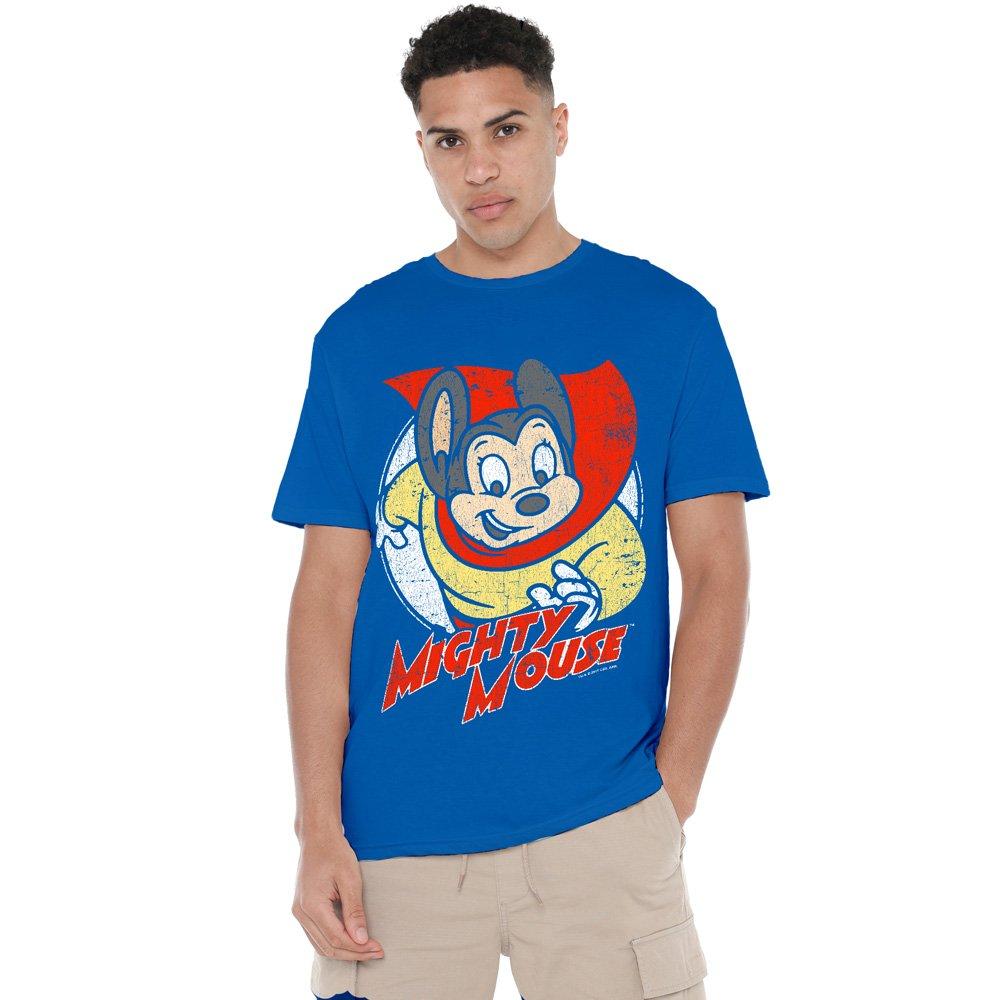Royal - Other - Mighty Mouse Mighty Circle Unisex T Shirt Royal B - 1