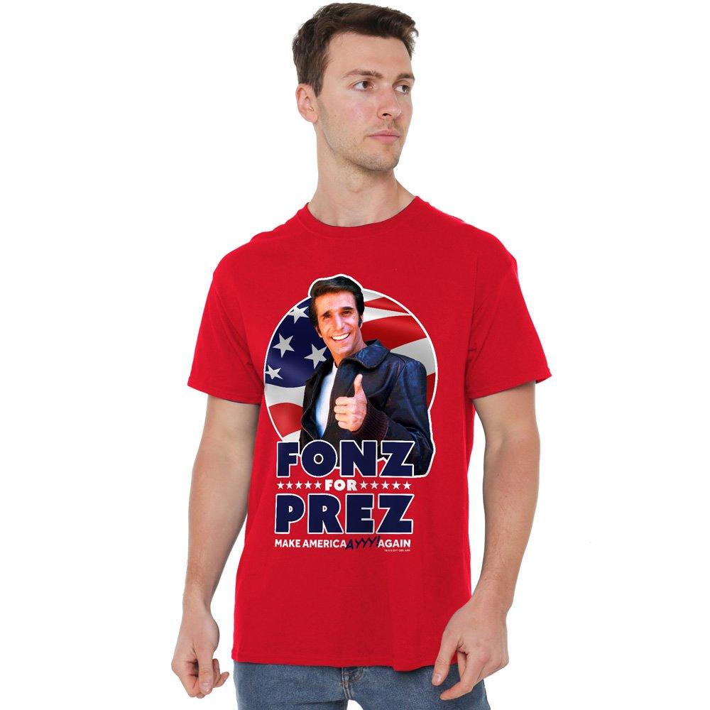 Red - Other - Happy Days Fonz For Prez Unisex T Shirt Red - 1