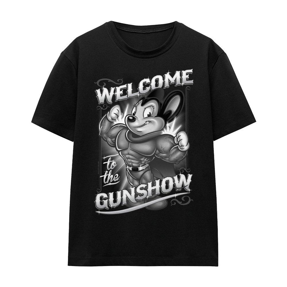Black - Other - Mighty Mouse Mighty Gunshow T-Shirt Black - 4