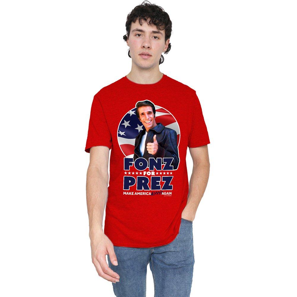 Red - Other - Happy Days Fonz For PrezT Shirt Red - 1