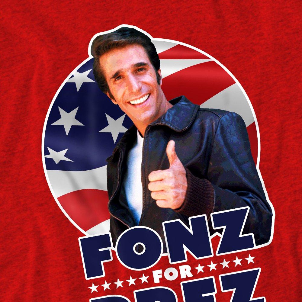 Red - Other - Happy Days Fonz For PrezT Shirt Red - 2