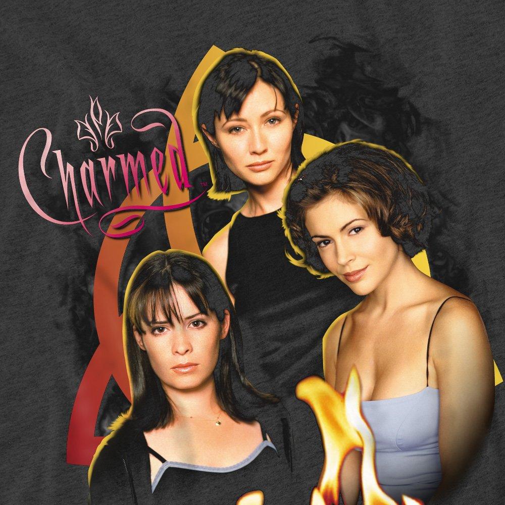 Charcoal - Other - Charmed Original Three-Adult Heather Black - 2