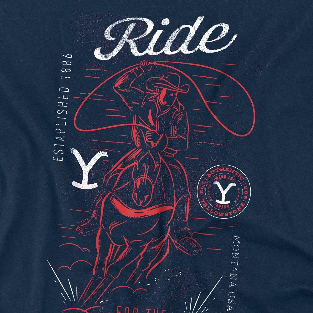 Navy - Other - Yellowstone Ride For The Brand Cowboy Unisex T Shi - 2