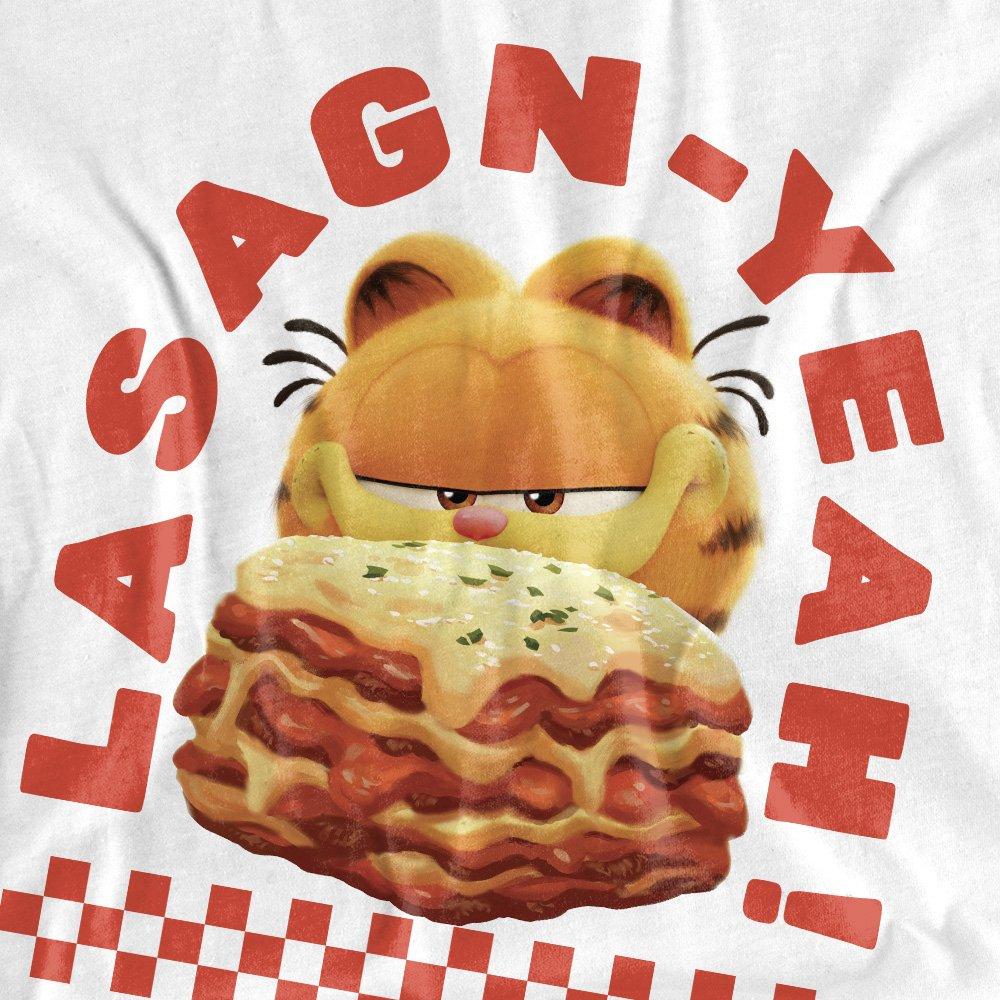 White - Other - Garfield Movie Lasagnyeah T-Shirt White - 2