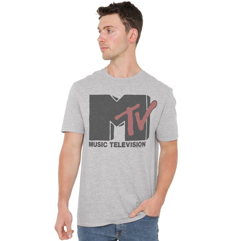 Light Grey - Other - MTV MTV Logo Unisex Adult T Shirt Athletic Heathe - 1