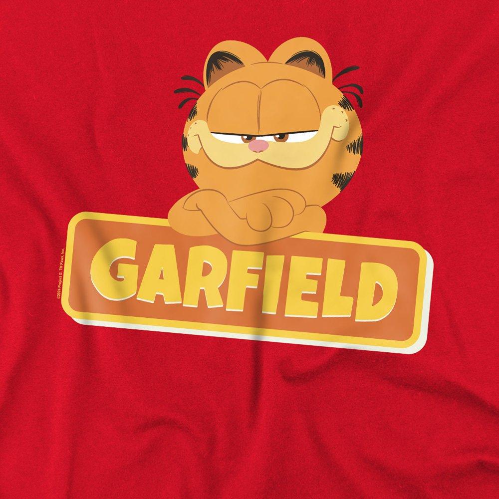 Red - Other - Garfield Movie Logo Unisex Adult T Shirt Red - 2