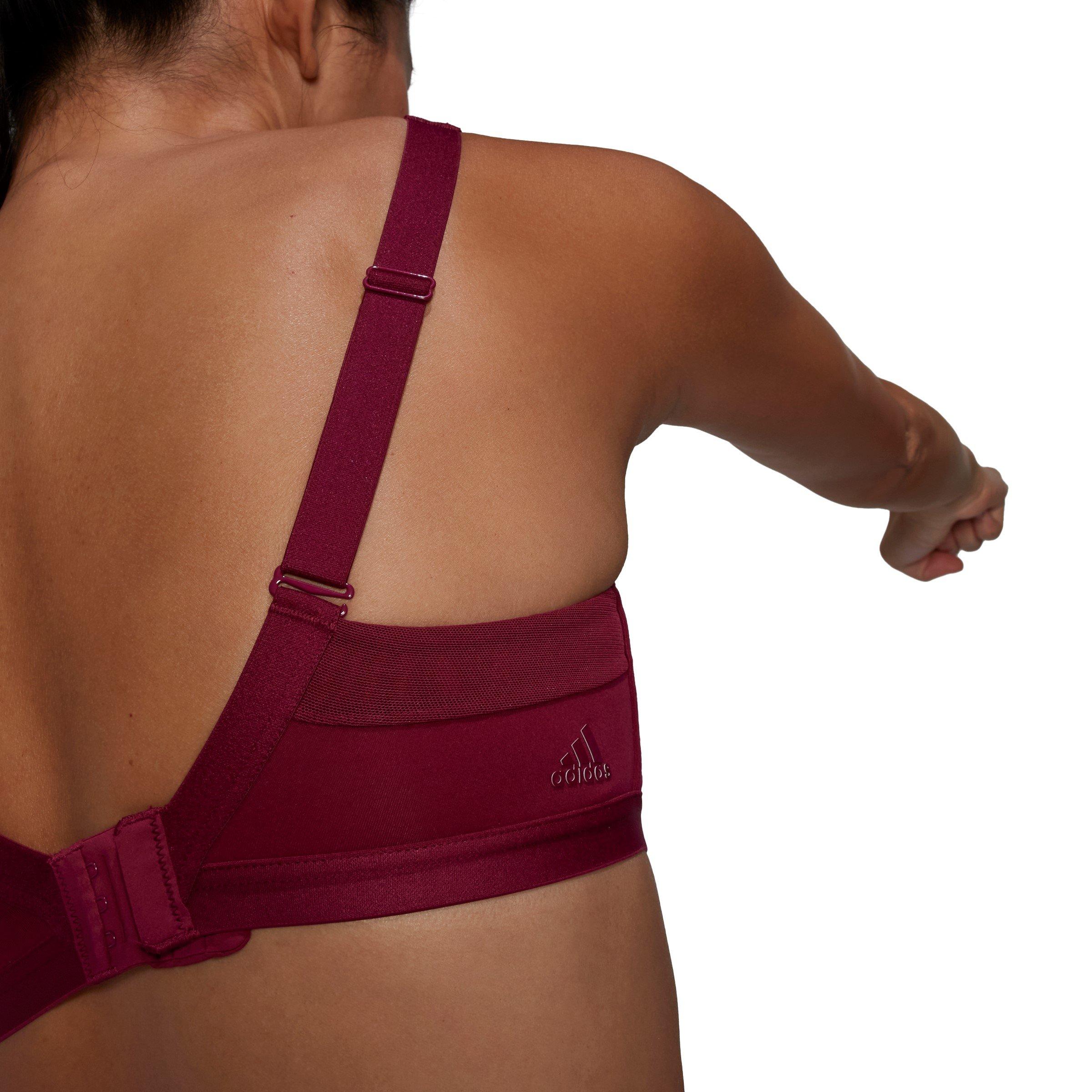 Lgcy Burgndy - adidas - Adi Medium Impact Sports Bra - 5