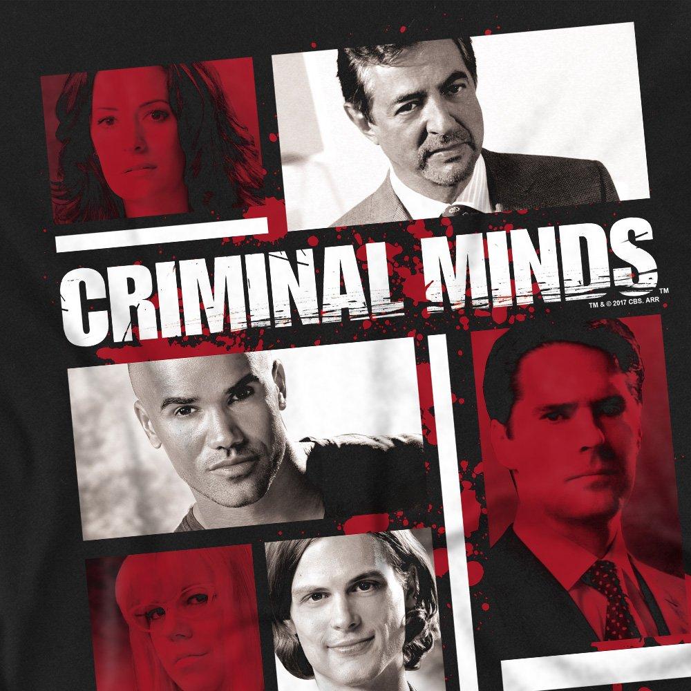 Black - Other - Criminal Minds Character Boxes Unisex T Shirt Bla - 2