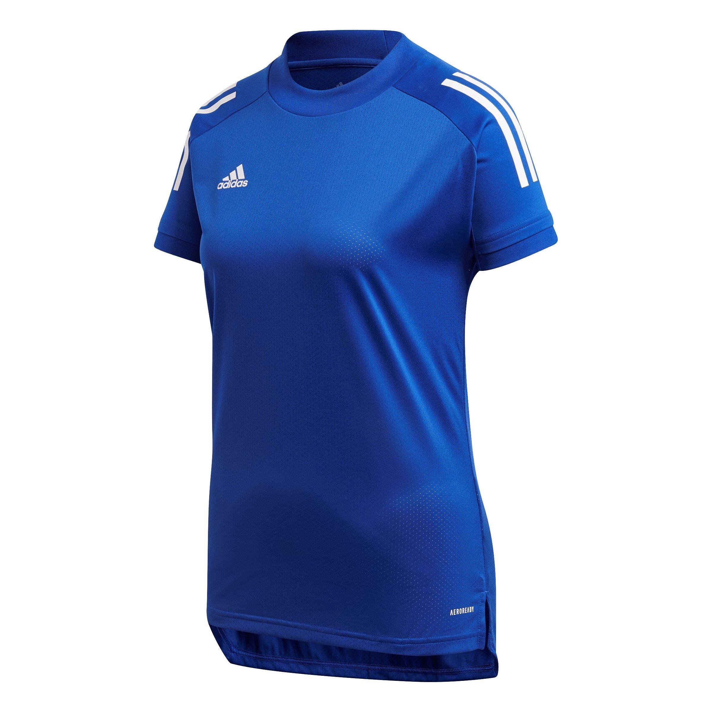 Team Royal Blue - adidas - Women's Short-Sleeve Performance Gym Top - 1