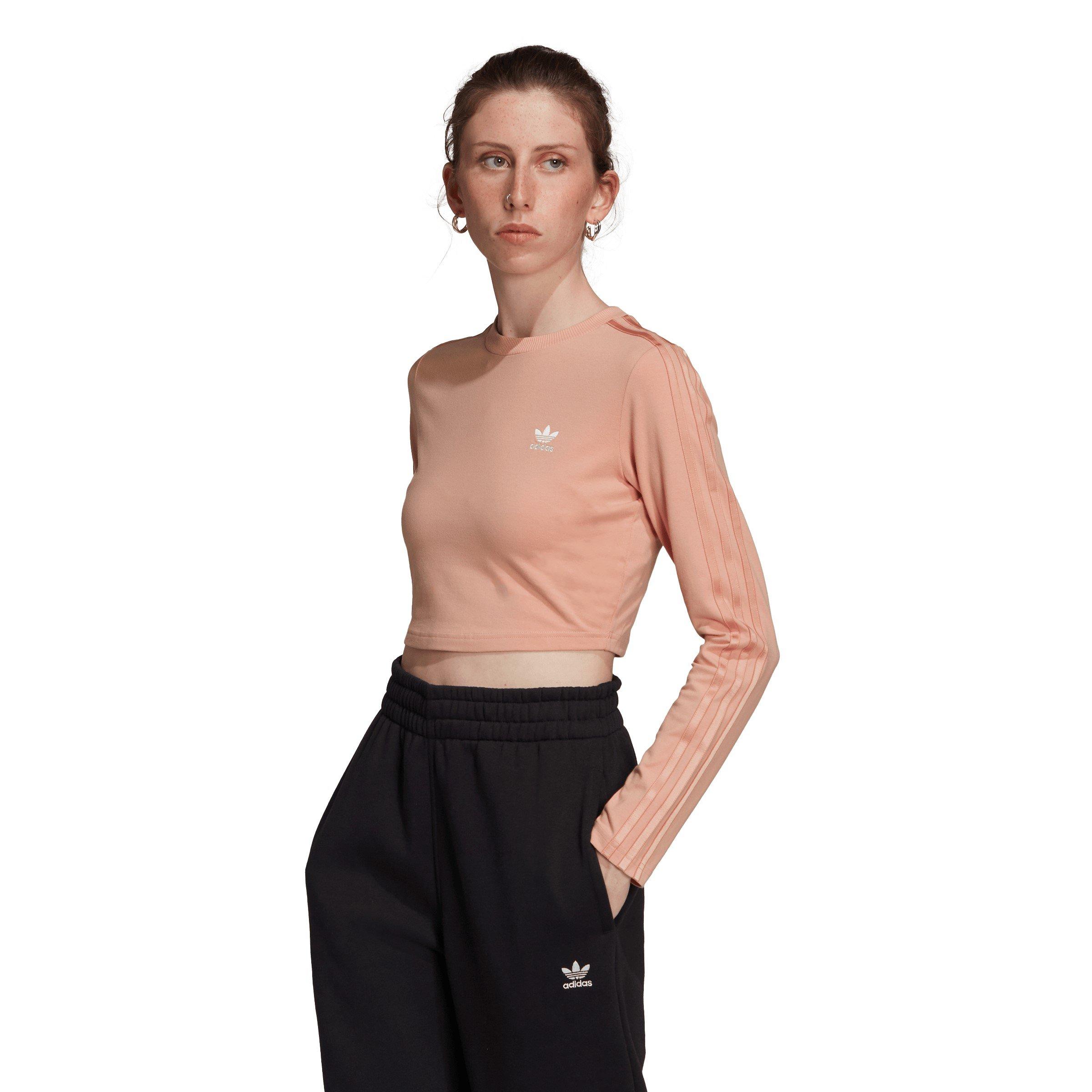 Ambient Blush - adidas Originals - Women's Long-Sleeve Crop Top - 2