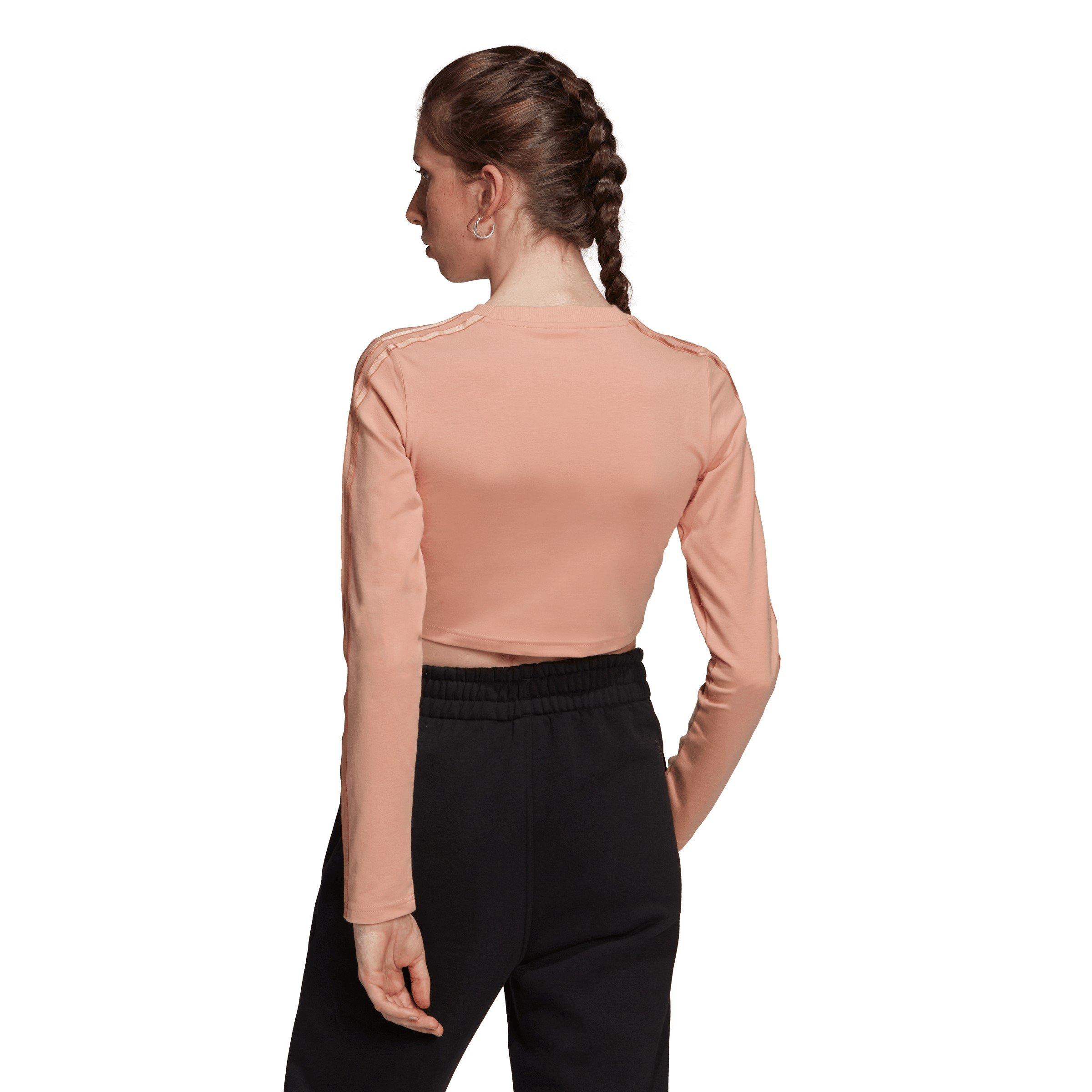 Ambient Blush - adidas Originals - Women's Long-Sleeve Crop Top - 3