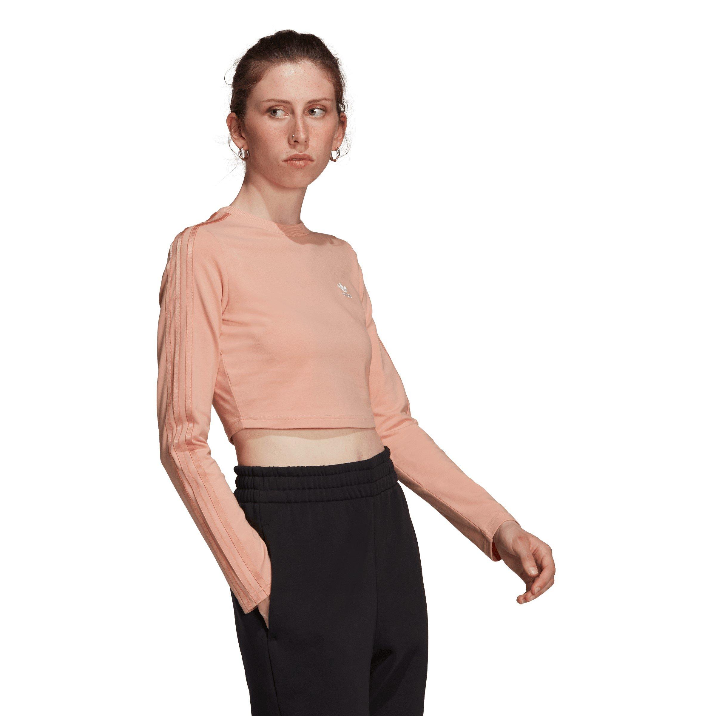 Ambient Blush - adidas Originals - Women's Long-Sleeve Crop Top - 4