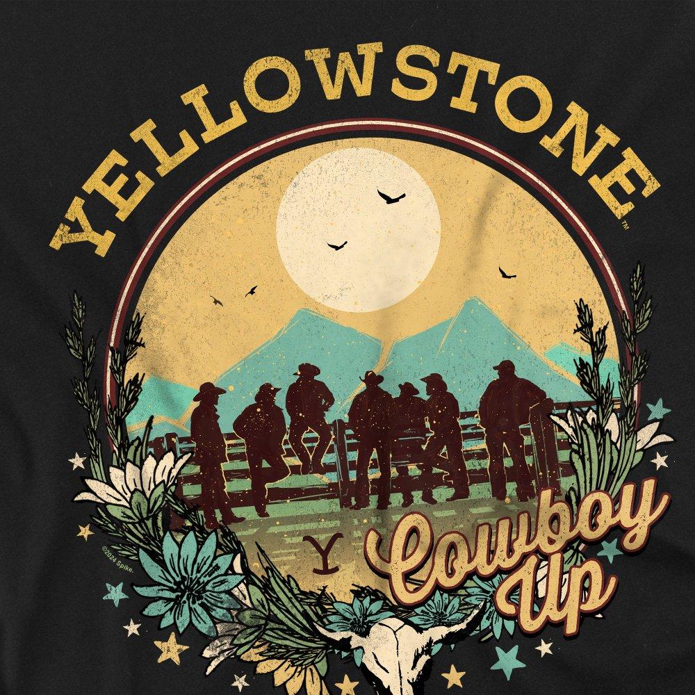 Black - Other - Yellowstone Cowboy Up Unisex Adult T Shirt Black - 2