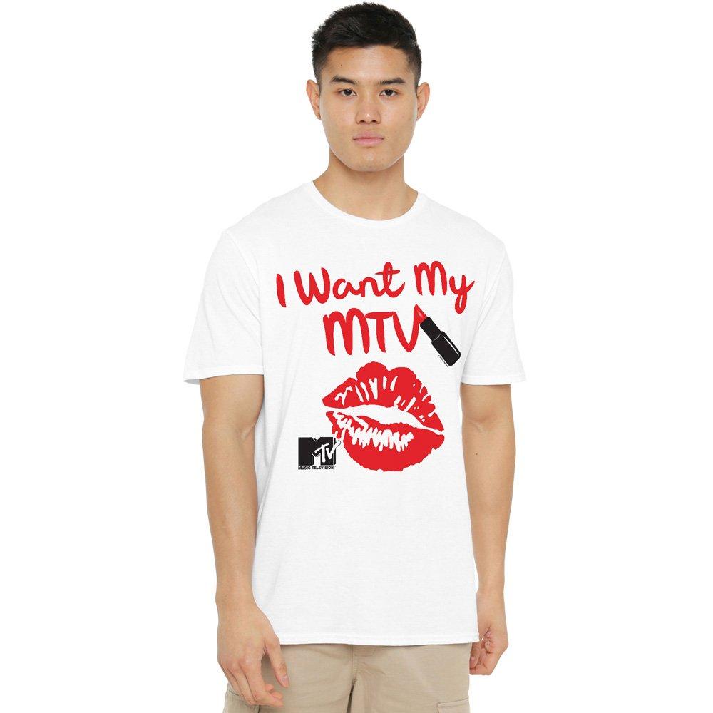 White - Other - MTV MTV Written In Lipstick Unisex T Shirt White - 1