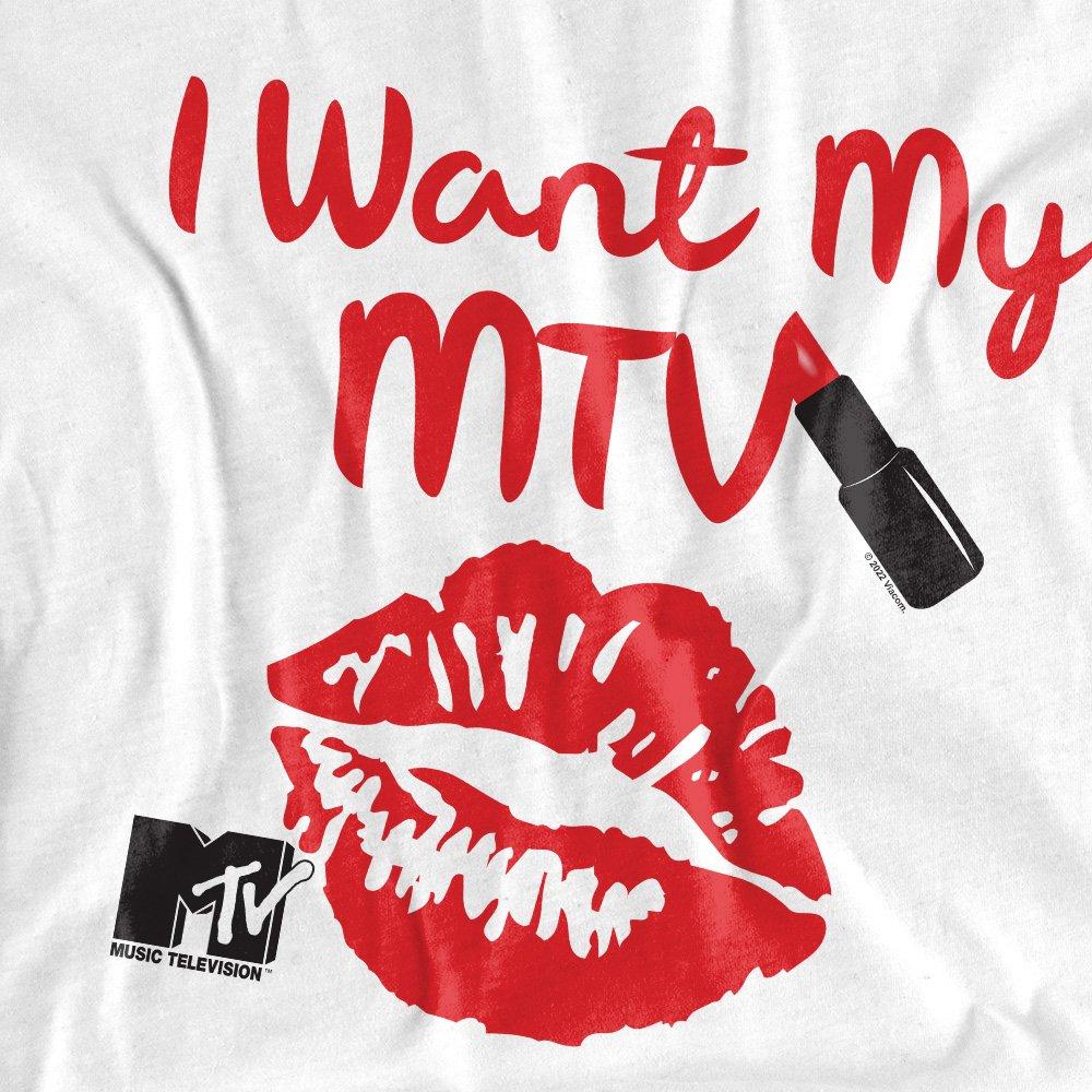 White - Other - MTV MTV Written In Lipstick Unisex T Shirt White - 2
