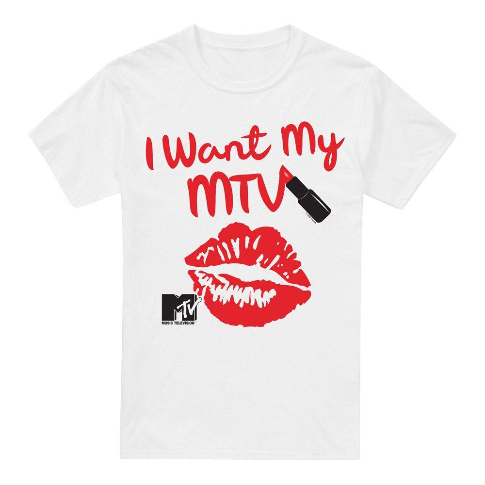 White - Other - MTV MTV Written In Lipstick Unisex T Shirt White - 4