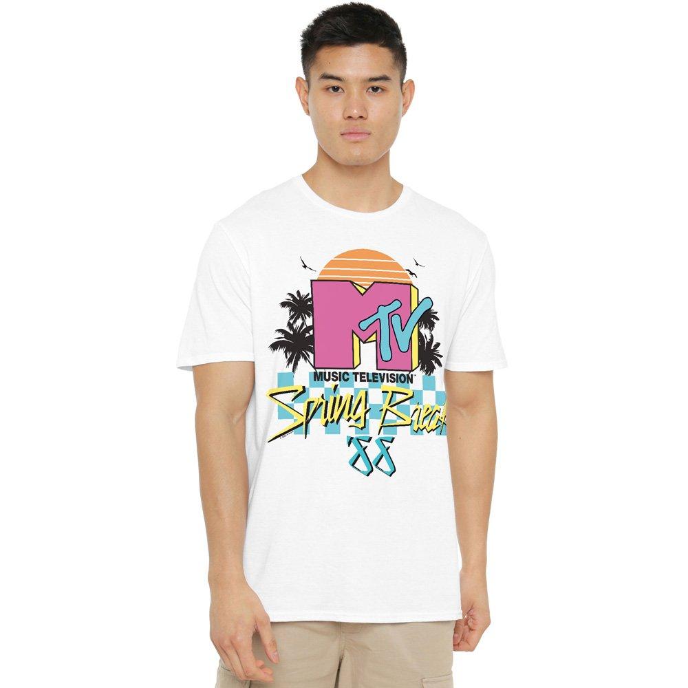 White - Other - MTV Spring Break Checkerboard Unisex Adult T Shirt - 1