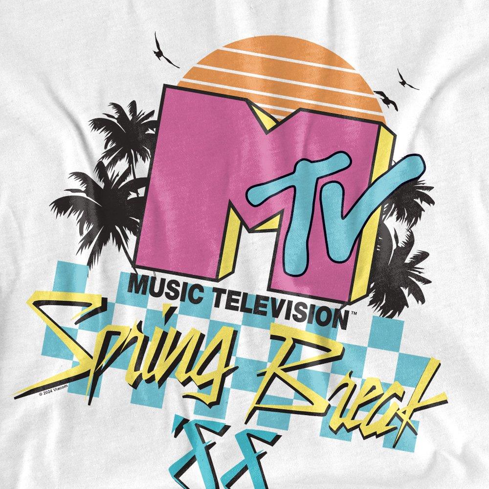White - Other - MTV Spring Break Checkerboard Unisex Adult T Shirt - 2