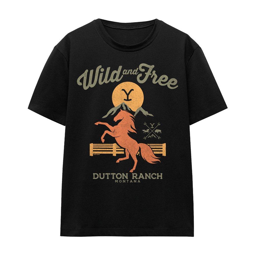 Black - Other - Yellowstone Wild And Free T-Shirt Black - 4